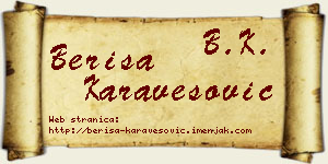 Beriša Karavesović vizit kartica
